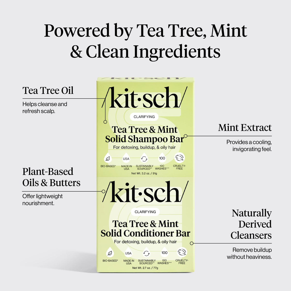 Kitsch Tea Tree Conditioner bar close-up