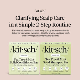 Kitsch Tea Tree Conditioner bar in use