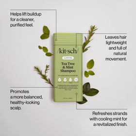 Kitsch Tea Tree & Mint Shampoo 12.3 oz back view