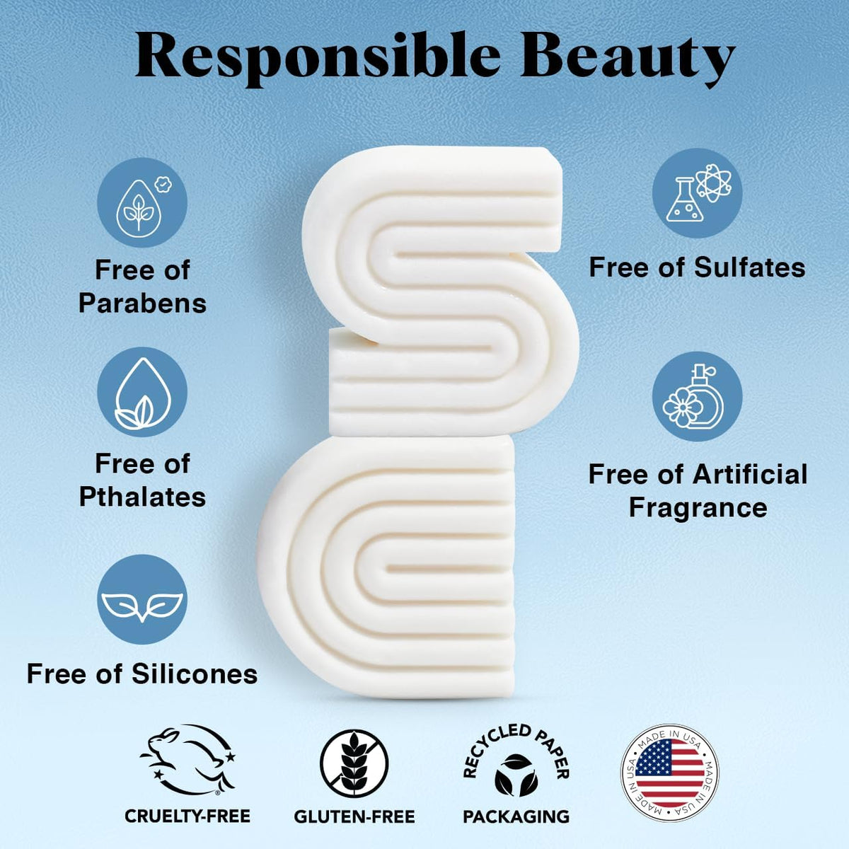 Kitsch Ultra Sensitive Bar Soap Set in use during shower