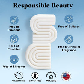 Kitsch Ultra Sensitive Bar Soap Set in use during shower