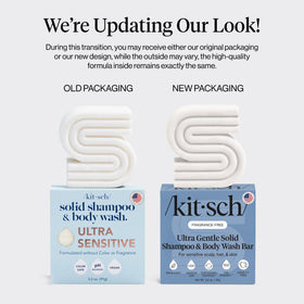 Kitsch Ultra Sensitive Shampoo Bar with natural ingredients