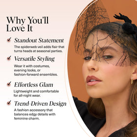 Kitsch Veil Headband back view highlighting the comfortable fit