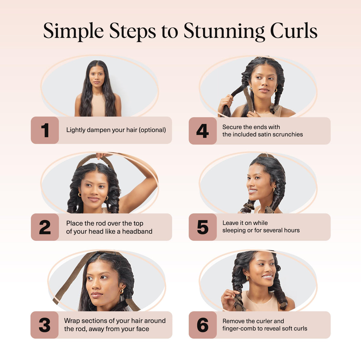 Kitsch Velvet Heatless Curls Overnight Set laid out on a flat surface