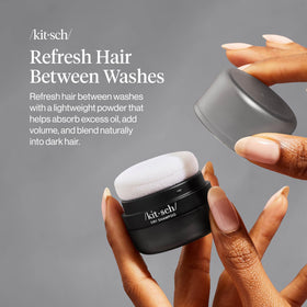 Kitsch Volumizing Dry Shampoo Powder Puff with built-in puff