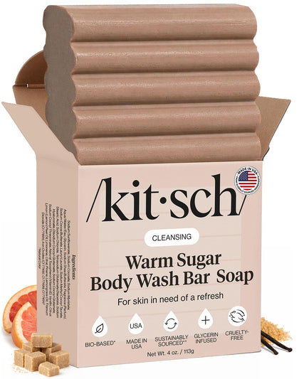 Kitsch Warm Sugar Body Wash Bar Soap front view