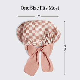 Kitsch XL Satin Bonnet laid flat showcasing texture