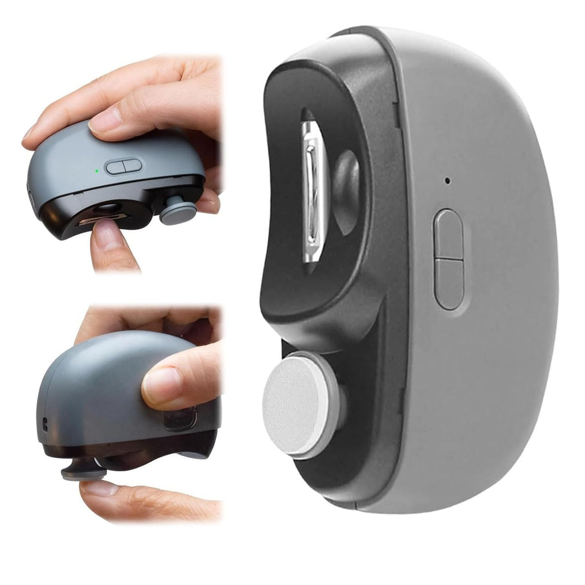 Kiwtreby Electric Nail Clipper front view with LED light