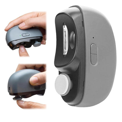 Kiwtreby Electric Nail Clipper front view with LED light