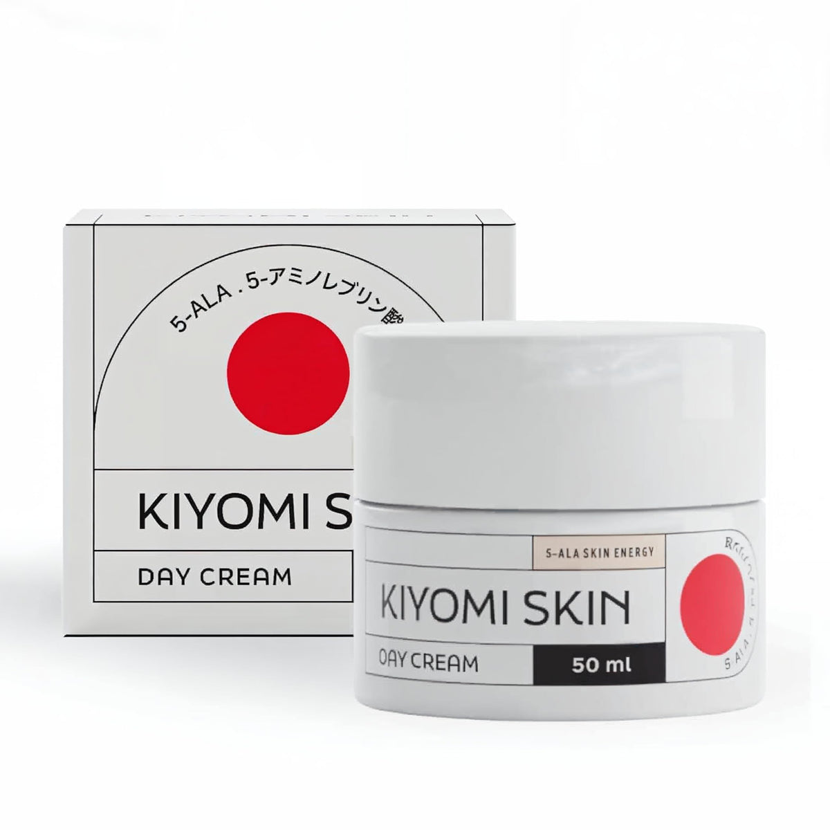 Kiyomi Skin Day Cream 1.7 Fl Oz front view in Italian glass jar