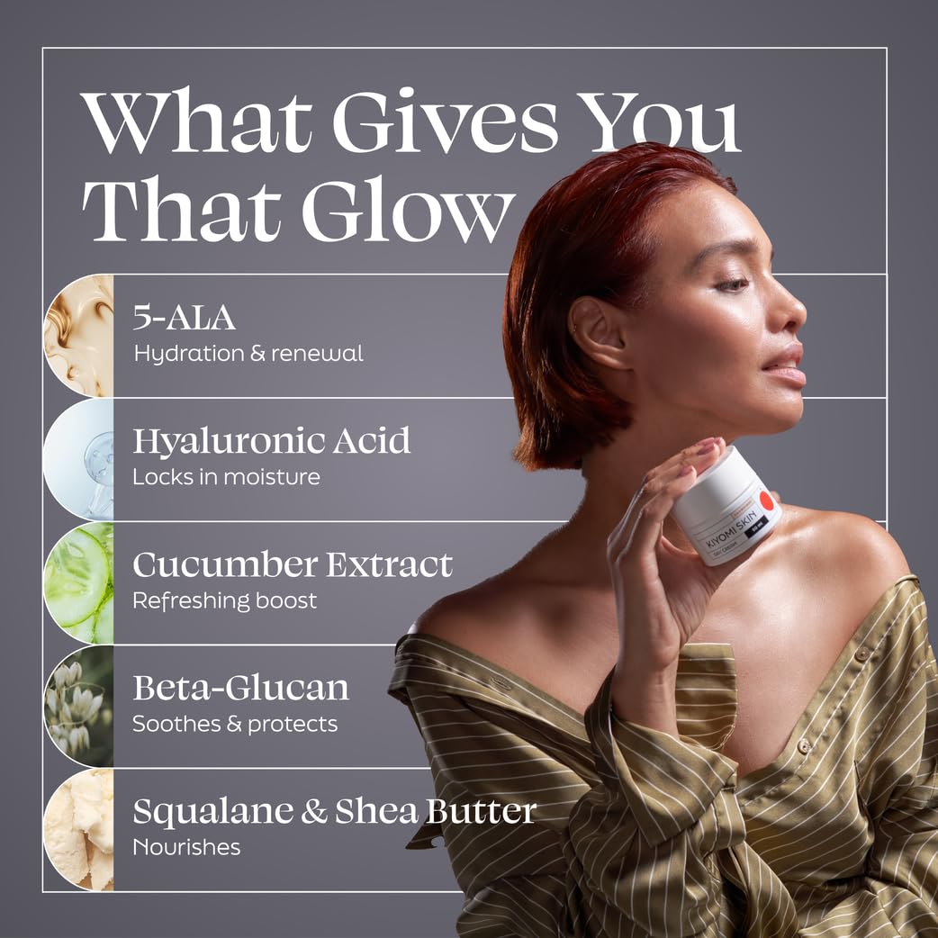 Kiyomi Skin Day Cream packaging with ingredients list