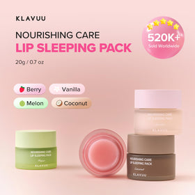 KLAVUU Coconut Lip Sleeping Mask ingredients list on packaging