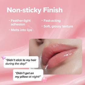 KLAVUU Coconut Lip Sleeping Mask lifestyle scene with a nightstand