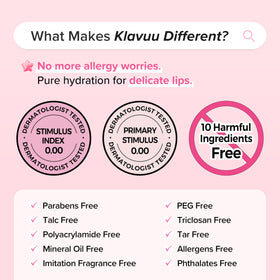 KLAVUU Coconut Lip Sleeping Mask open jar showing product