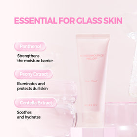 KLAVUU Glow Peel Off Mask after peel-off result