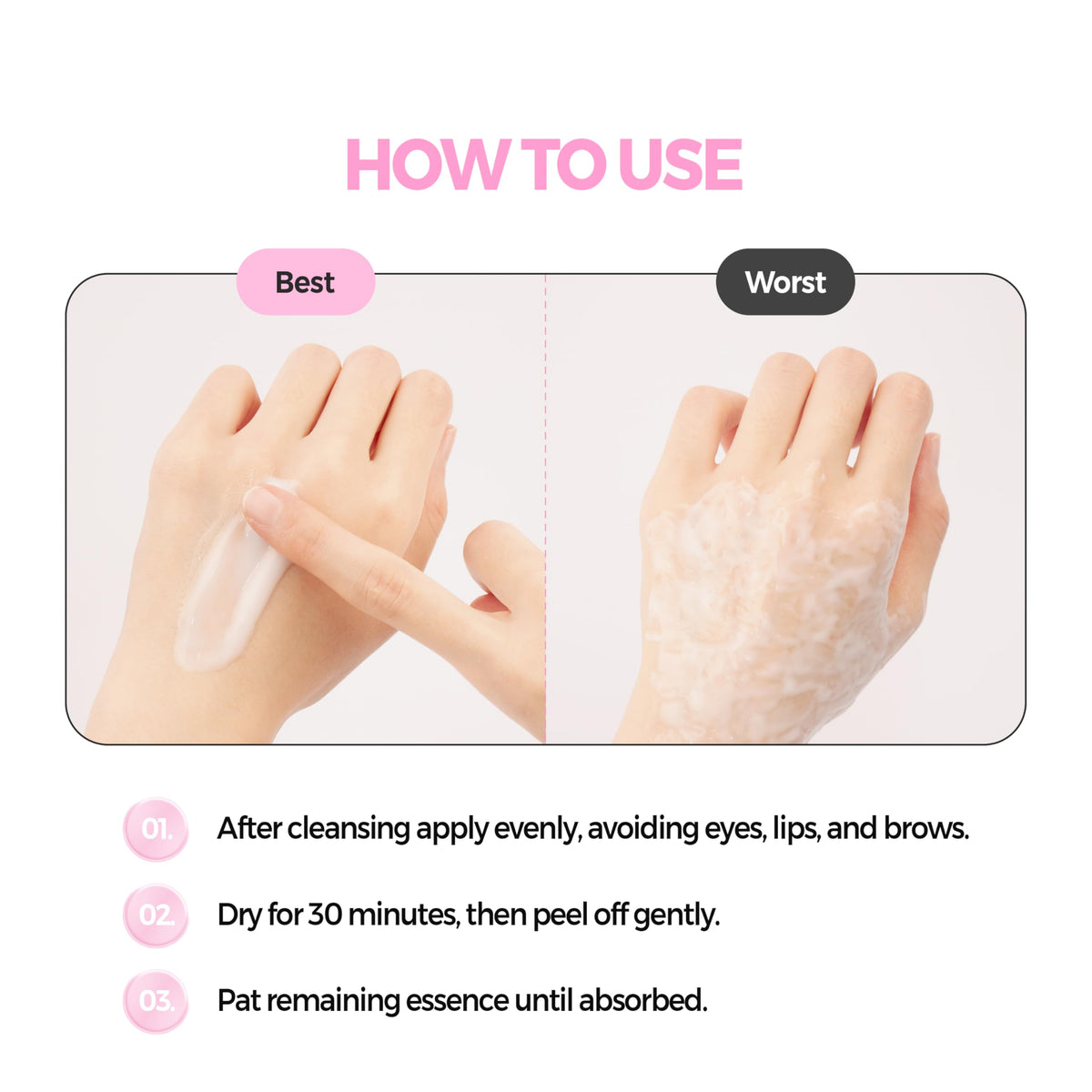 KLAVUU Glow Peel Off Mask ingredients list