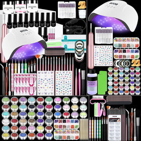 Klemon Acrylic Nail Kit complete set with UV lamp and tools
