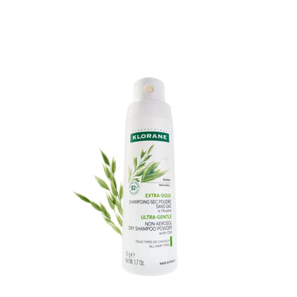 Klorane Dry Shampoo with Oat Milk front view 82g