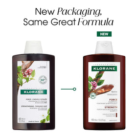 Klorane shampoo packaging with plant elements