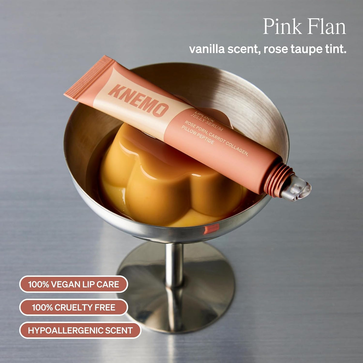 KNEMO LipLock Vegan Lip Balm & Serum packaging