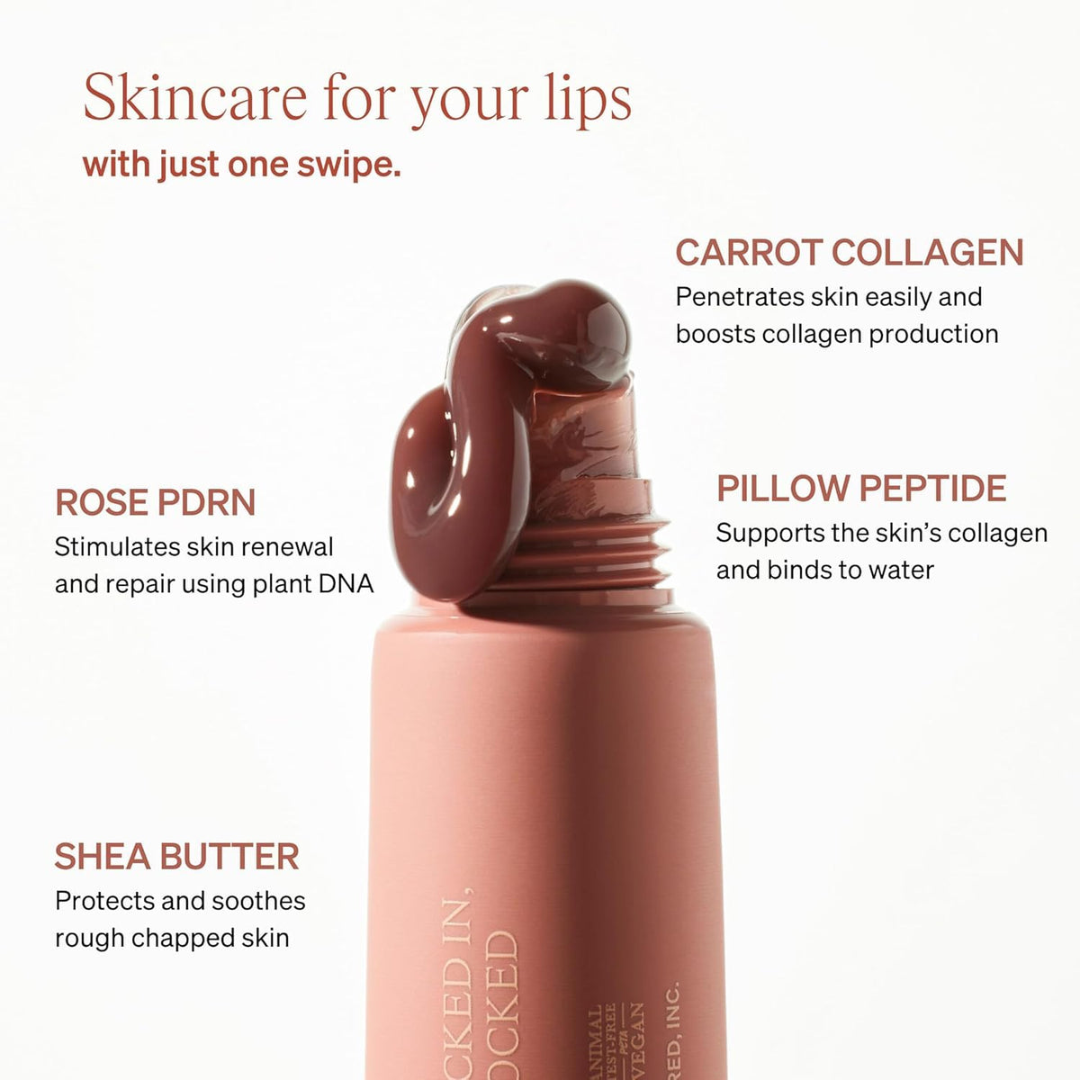 KNEMO LipLock Vegan Lip Balm & Serum texture close-up
