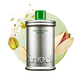 Knock Melt-In Body Toner Pistachio front view with packaging