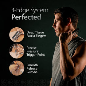 KOA KOAPRO Face Gua Sha Tool side view with ergonomic design