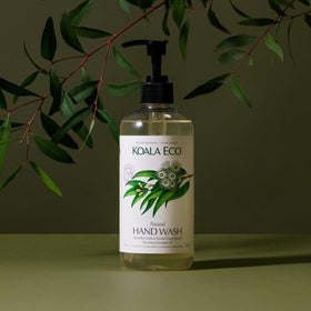 Koala Eco Hand Wash 6 Pack packaging details and ingredients list