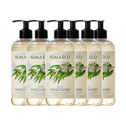 Koala Eco Hand Wash 6 Pack with Lemon Eucalyptus and Rosemary front view