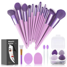Koccido Makeup Brushes Set 22 Pcs purple front view