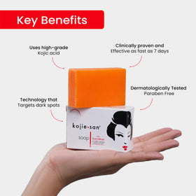 Kojie San Skin Brightening Soap packaging side view