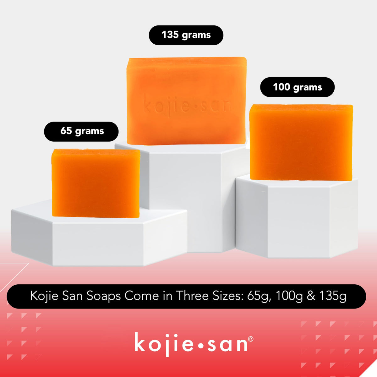 Kojie San Soap bar close-up showing texture and packaging