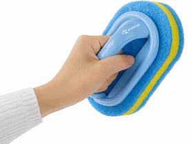 Koksi All-Purpose Cleaning Brush in use on kitchen sink