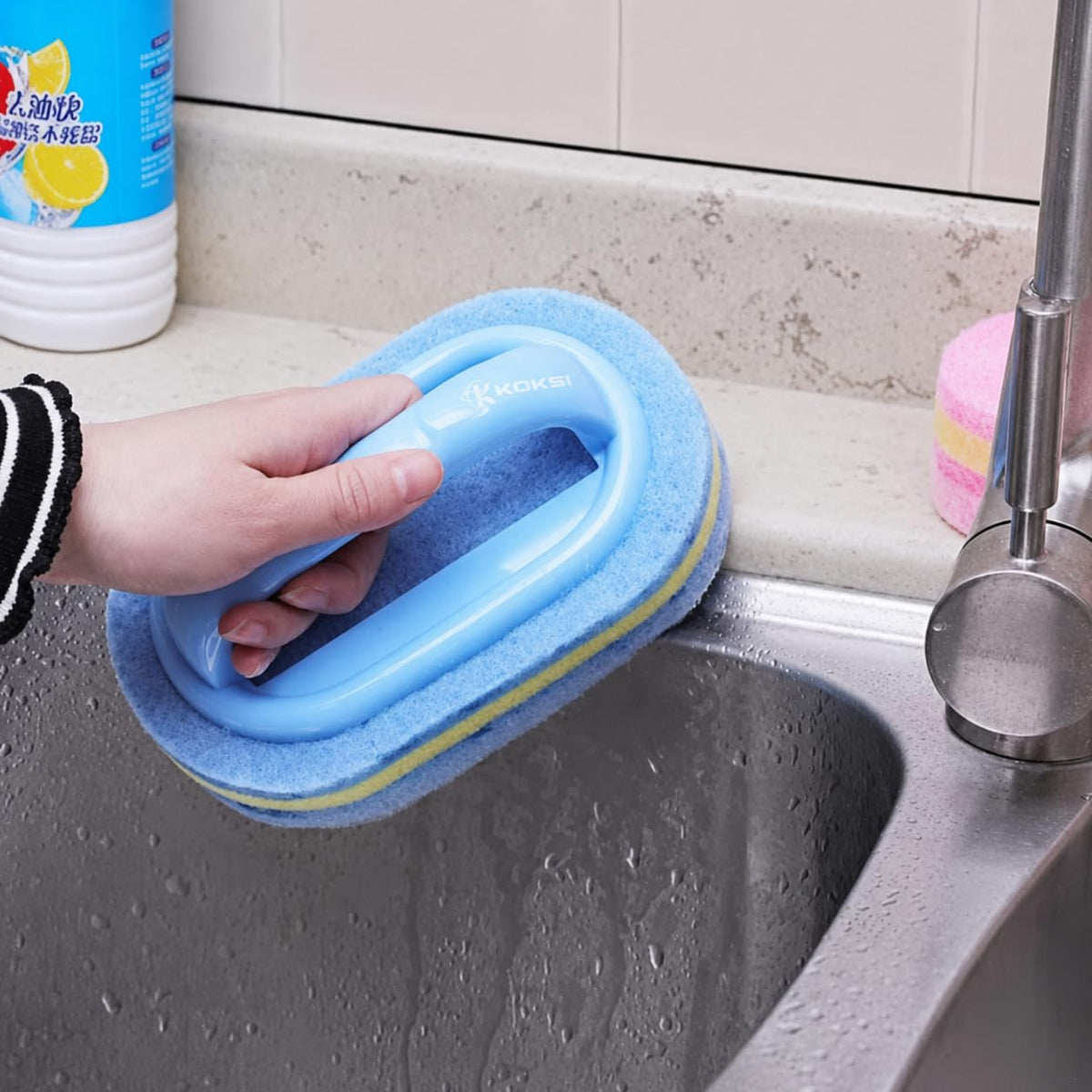 Koksi All-Purpose Cleaning Brush with packaging