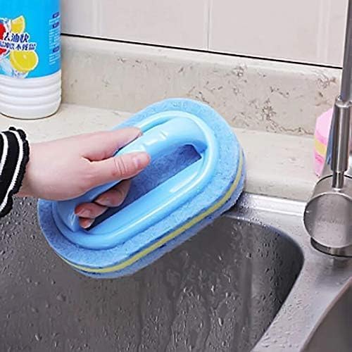 Koksi cleaning brush cleaning a bathroom basin