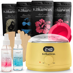 KoluaWax Waxing Kit complete set with digital wax warmer