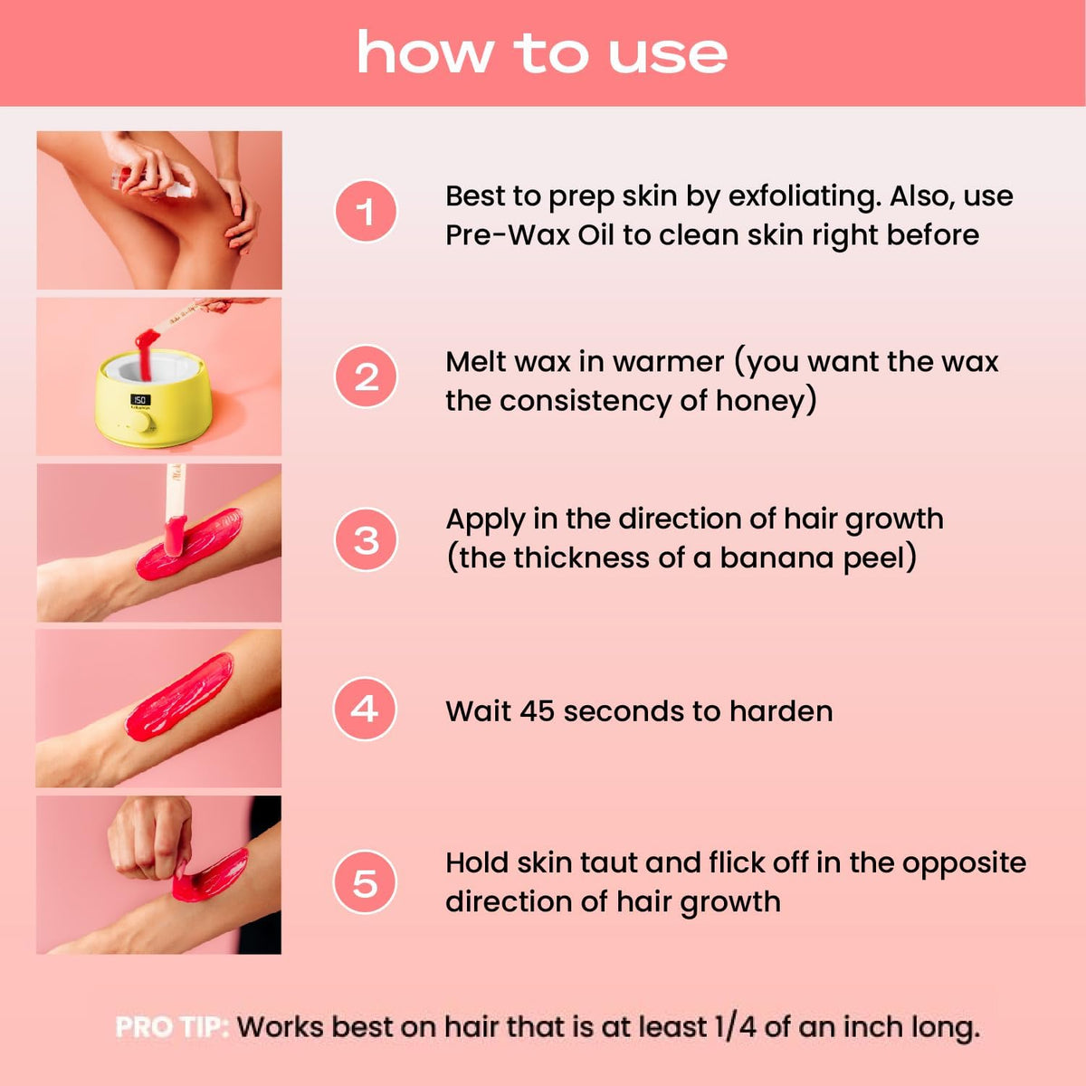 KoluaWax Waxing Kit in use during a home waxing session