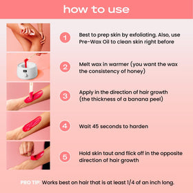 KoluaWax Waxing Kit wax beads for legs and back
