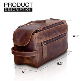 KomalC toiletry bag in a stylish travel setting