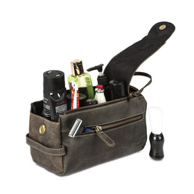 KomalC Toiletry Bag styled with travel accessories