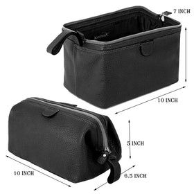 KomalC Toiletry Bag wide opening showing contents
