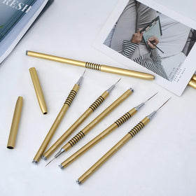 Komall Nail Art Brushes Set displayed on a table