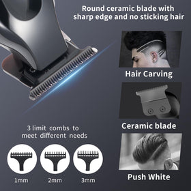 KOMINGDON Beard Trimmer Kit LCD display close-up