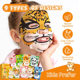 KONEUK Animal Face Masks displayed in a colourful arrangement
