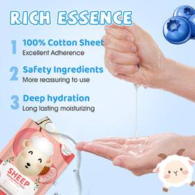 KONEUK animal face masks on a table with spa accessories