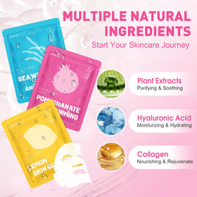 KONEUK collagen face mask with aloe ingredient close-up