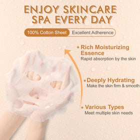 KONEUK Collagen Face Masks grapefruit and pomegranate type