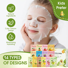 KONEUK face mask packaging with cartoon fruit design