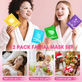 KONEUK face masks arranged in a spa setting
