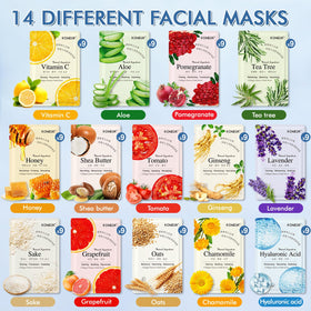 KONEUK face masks assortment with various colours